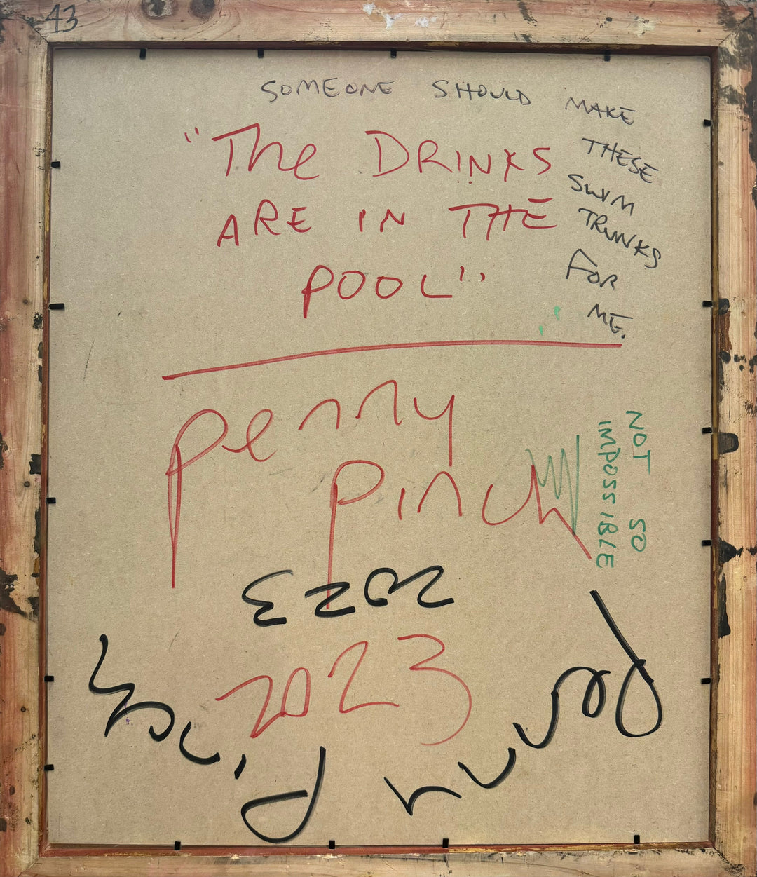 Painting 43: "The Drinks Are In the Pool"